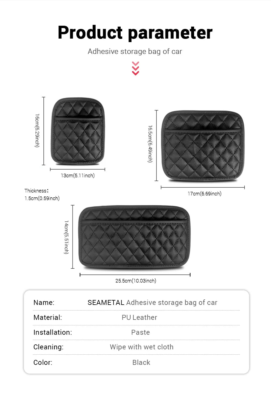 Multifunction Car Organizer Pocket Bag – Storage Pouch for Cards, Phone, Keys