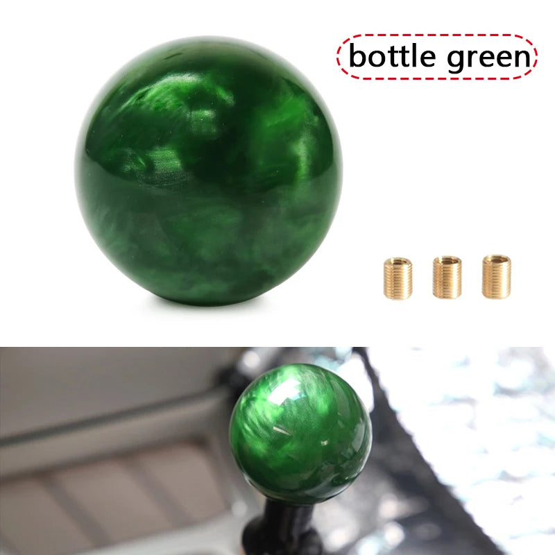 Racing Marble Style Gear Shift Knob with Universal Fit Adapters