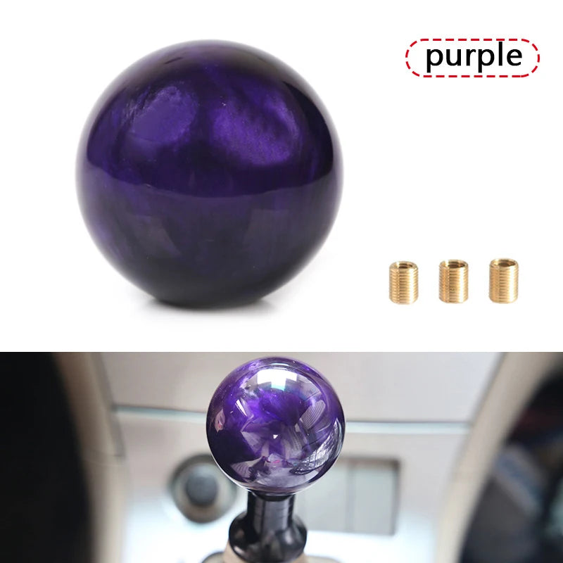 Racing Marble Style Gear Shift Knob with Universal Fit Adapters