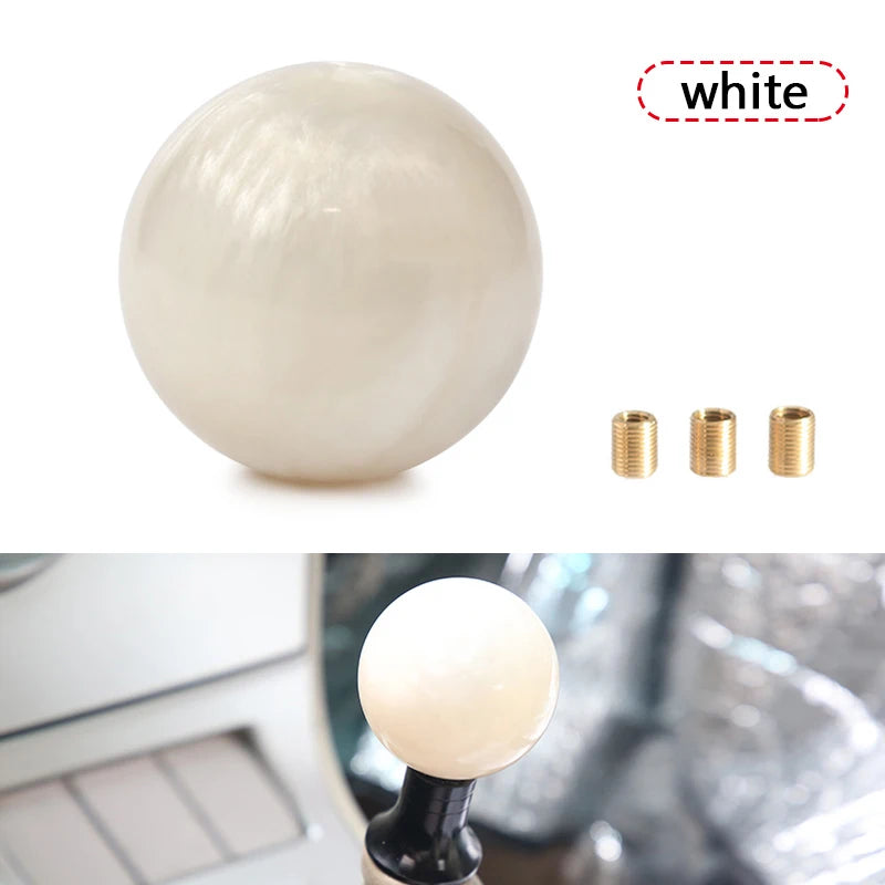 Racing Marble Style Gear Shift Knob with Universal Fit Adapters