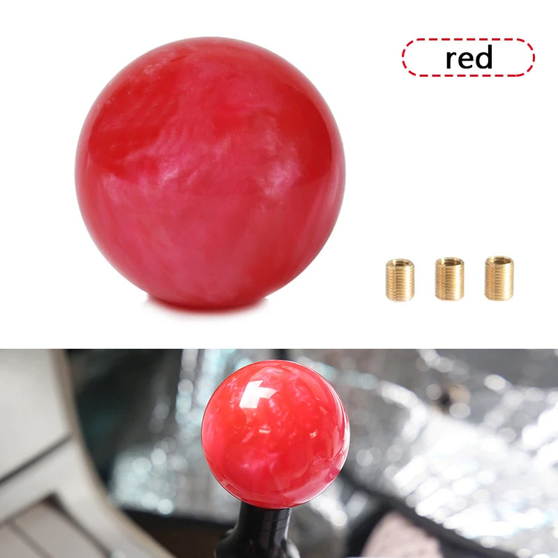 Racing Marble Style Gear Shift Knob with Universal Fit Adapters