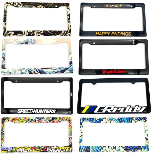 JDM Style Hokkaido Wave License Plate Frame