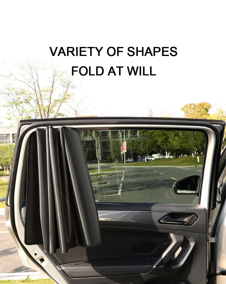2PCS Privacy & UV Protection Sun Shades for Front and Rear Windows