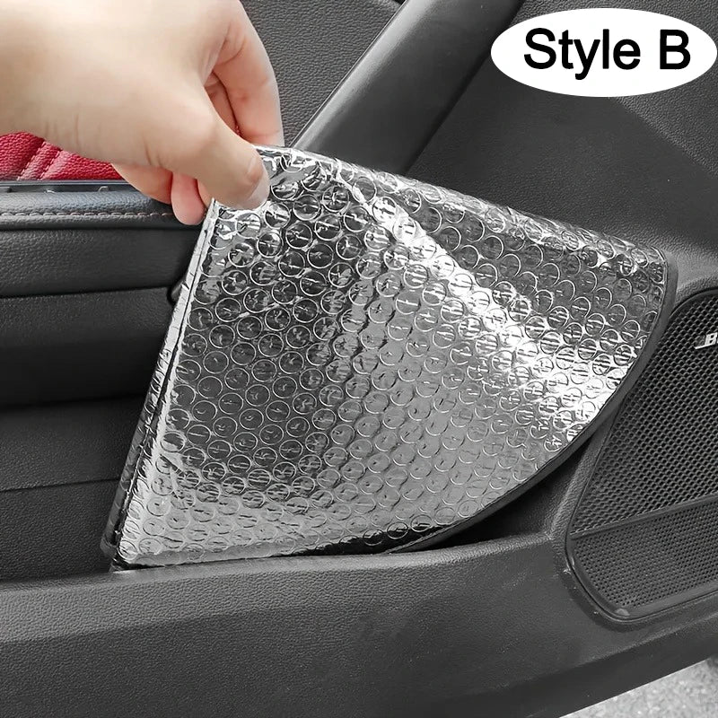 Double Thick Foldable Car Steering Wheel Sun Shade – Anti-UV Silver Cover