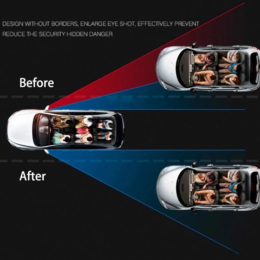 2PCS 360° Adjustable Blind Spot Round Mirrors – Wide Angle Auxiliary Rearview Convex Mirrors