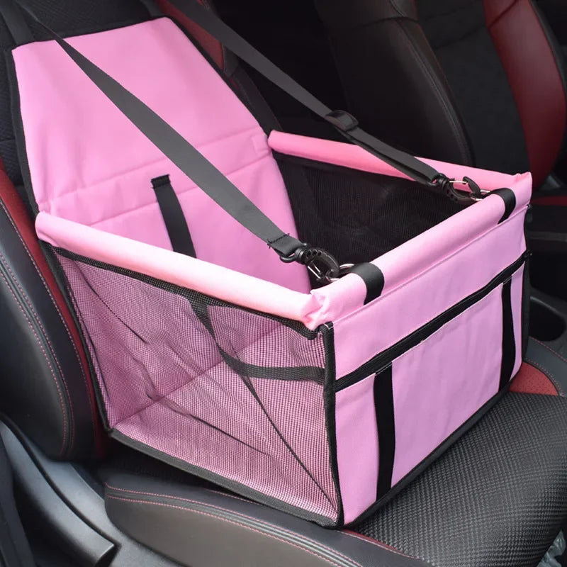 Double Thick Waterproof Mesh Hanging Pet Car Seat Bag – Folding Dog Mat & Safety Blanket