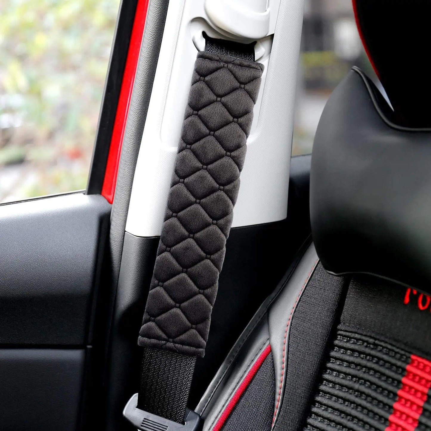 Plush Velvet Seat Belt Shoulder Pad for Cars