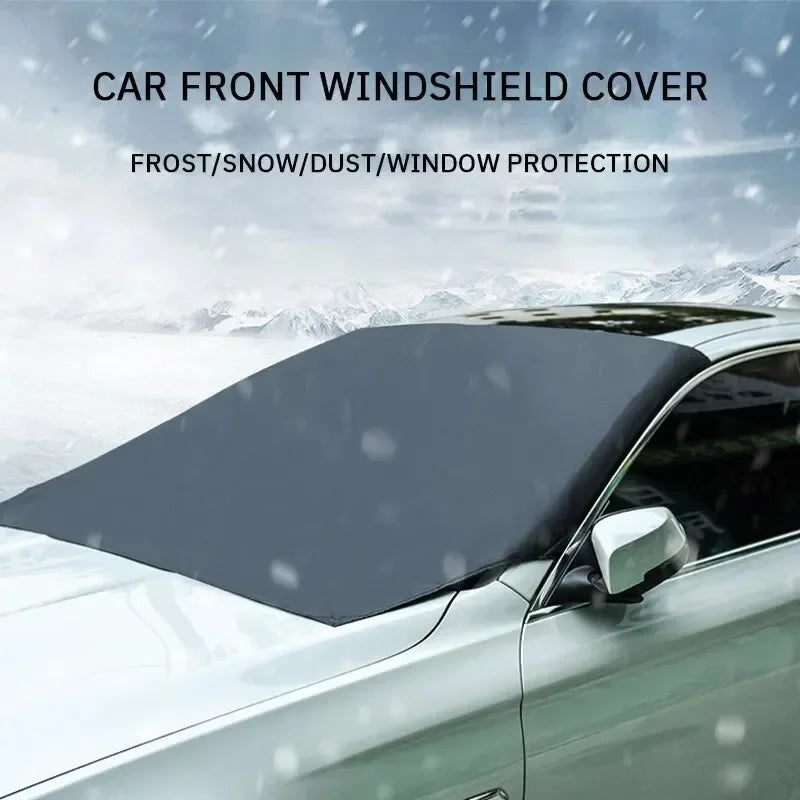 Magnetic Car Front Windscreen Cover – Waterproof Sunshade & Snow Protector