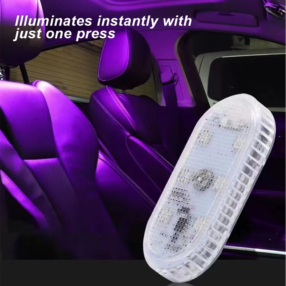 Wireless LED Touch Ceiling Light – Rechargeable Interior Roof Lamp for Cars with Multi-Color Modes