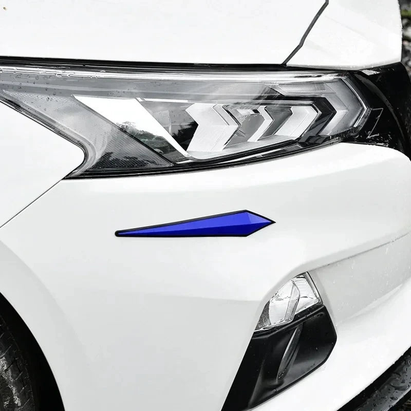 4PCS Car Anti-Scratch Protective Stickers – Bumper, Door, Rearview Mirror Edge Guard Rubber Strips