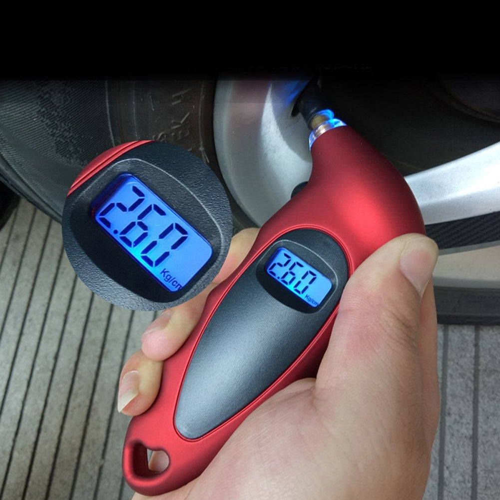 Digital Tire Pressure Gauge with Backlight – High-Precision LCD Air Pressure Meter