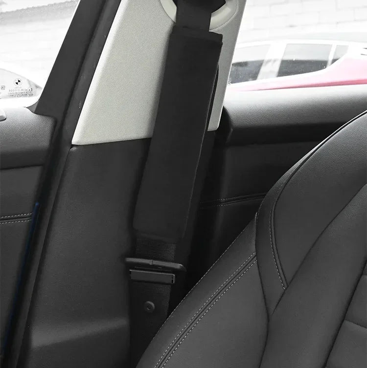 2PC Universal Adjustable Car Safety Belt Covers – Shoulder Strap Protector Pads