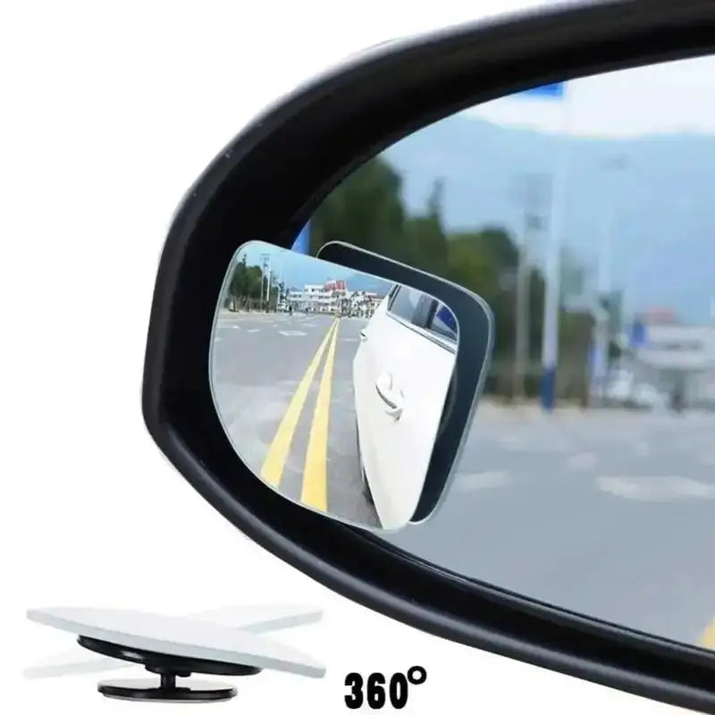Car Rearview Mirror 360° Adjustable Wide-Angle Blind Spot & Reversing Assist Mirror