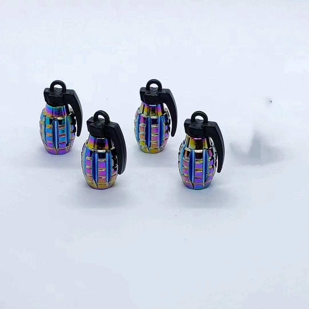 4 Piece Tire Valve Cap Set Dustproof Covers for Car Motorcycle Bike or Truck