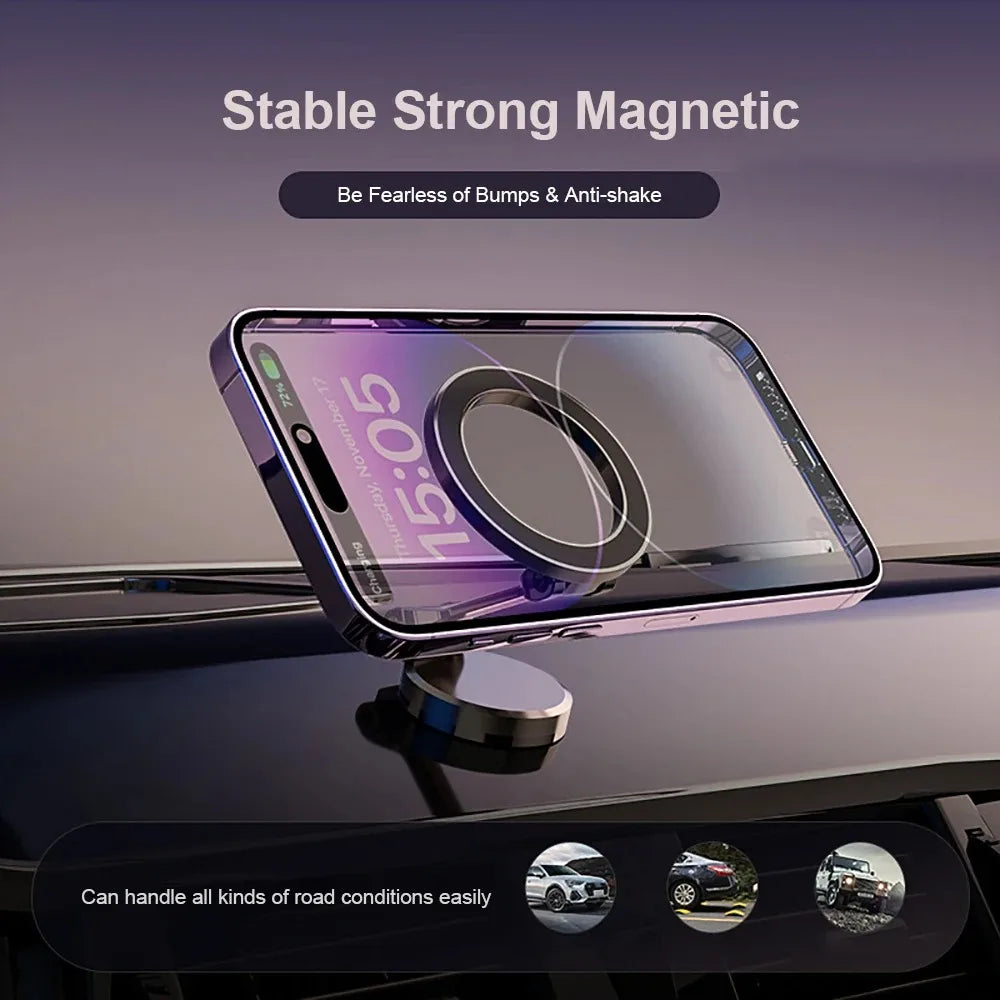 Magnetic Car Phone Mount Compatible With All Smartphones