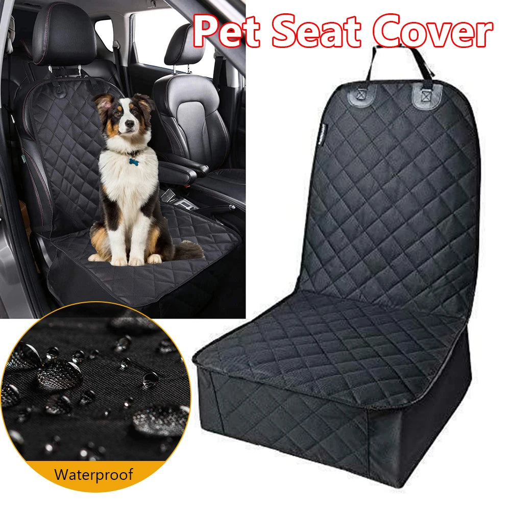 Waterproof Dog Car Seat Cover with Non-Slip Backing and Side Protection for Front or Rear Seats