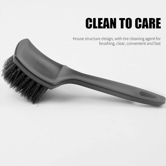 Car Tire Rim Brush Set – Hard Bristle Wheel Hub Cleaning Tools for Tires