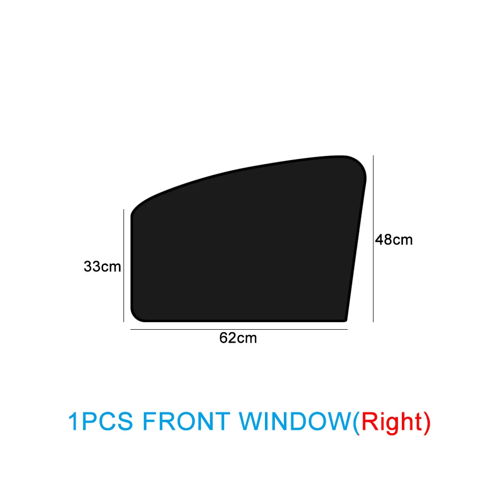 Magnetic Car Sunshade Curtains – Double-Sided UV Protection Window Sun Shield Cover