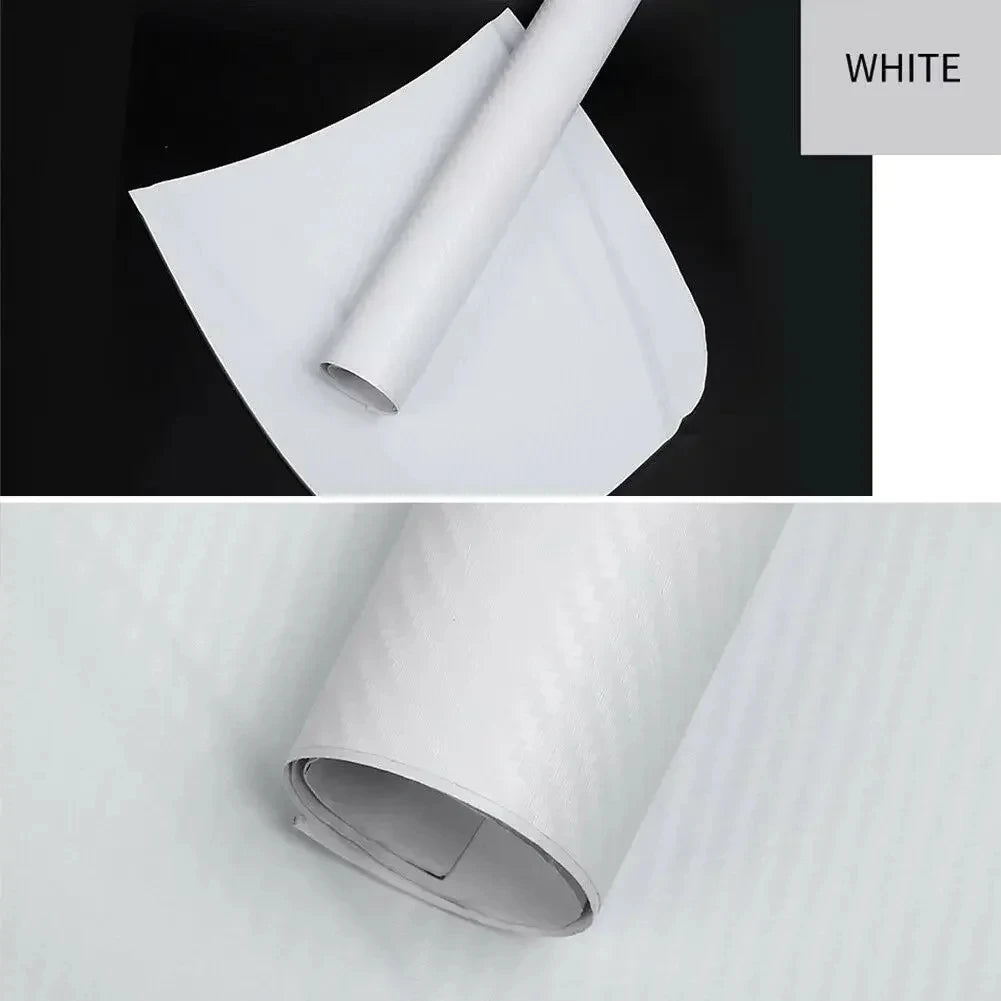 3D Carbon Fiber Vinyl Wrap Roll for Car Interior Customization 30 x 127 cm