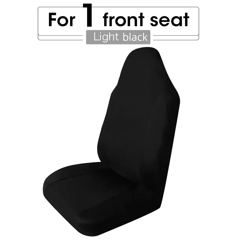 Universal Car Seat Cover Set Airbag Compatible with Breathable Fabric for 1,2,5, or 7 Seats