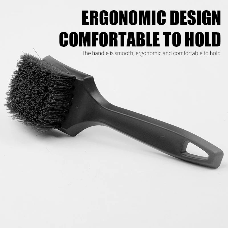 Car Tire Rim Brush Set – Hard Bristle Wheel Hub Cleaning Tools for Tires