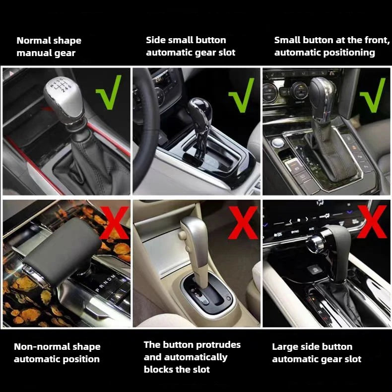 Universal PU Leather Gear Shift Cover Non Slip and Wear Resistant
