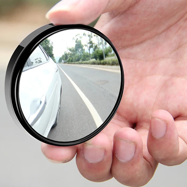 2PCS 360° Adjustable Blind Spot Round Mirrors – Wide Angle Auxiliary Rearview Convex Mirrors