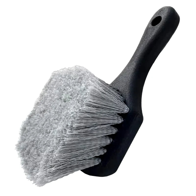 Car Wheel Cleaning Brush Set – Short Handle Detail Brush for Tire and Rim Washing