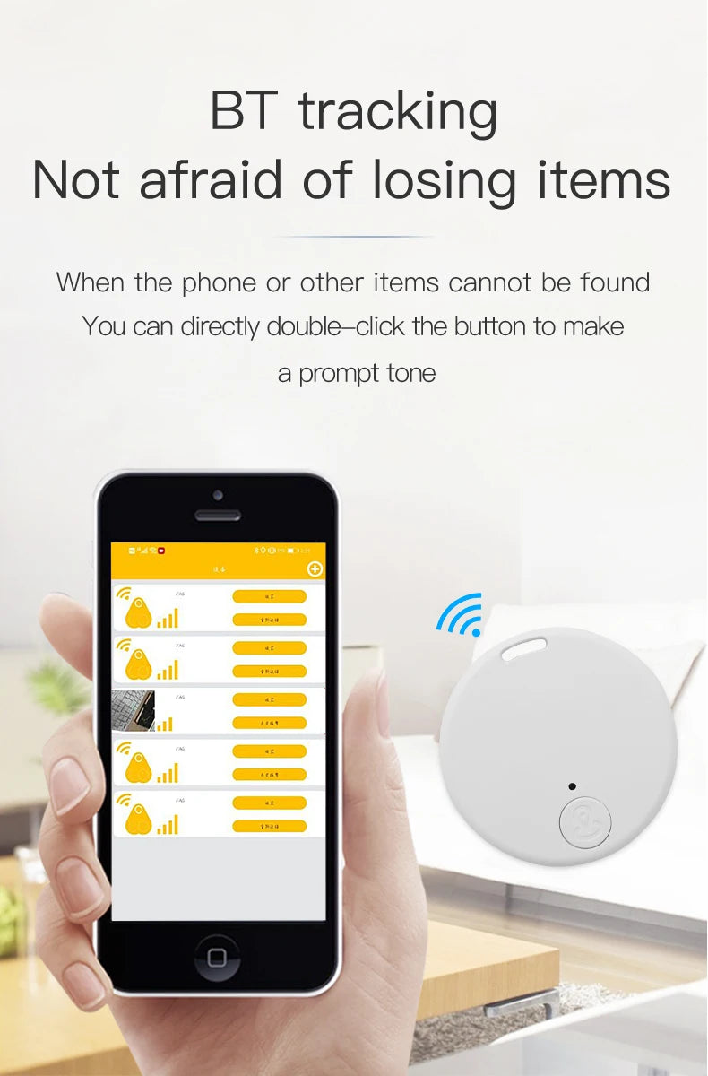 Mini GPS Locator & Anti-Lost Alarm – Bluetooth Smart Keychain Tracker for Keys, Wallets, Pets, Kids & Bags