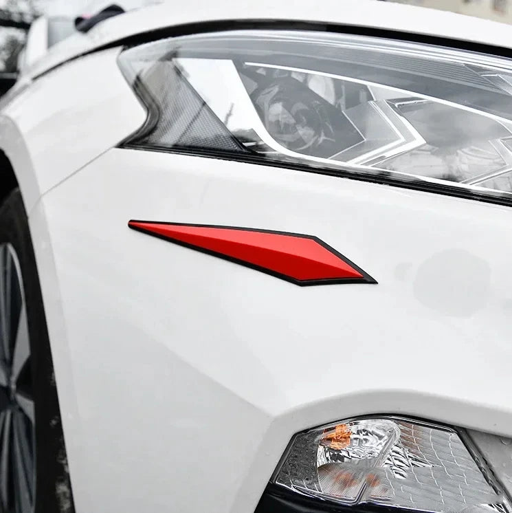4PCS Car Anti-Scratch Protective Stickers – Bumper, Door, Rearview Mirror Edge Guard Rubber Strips