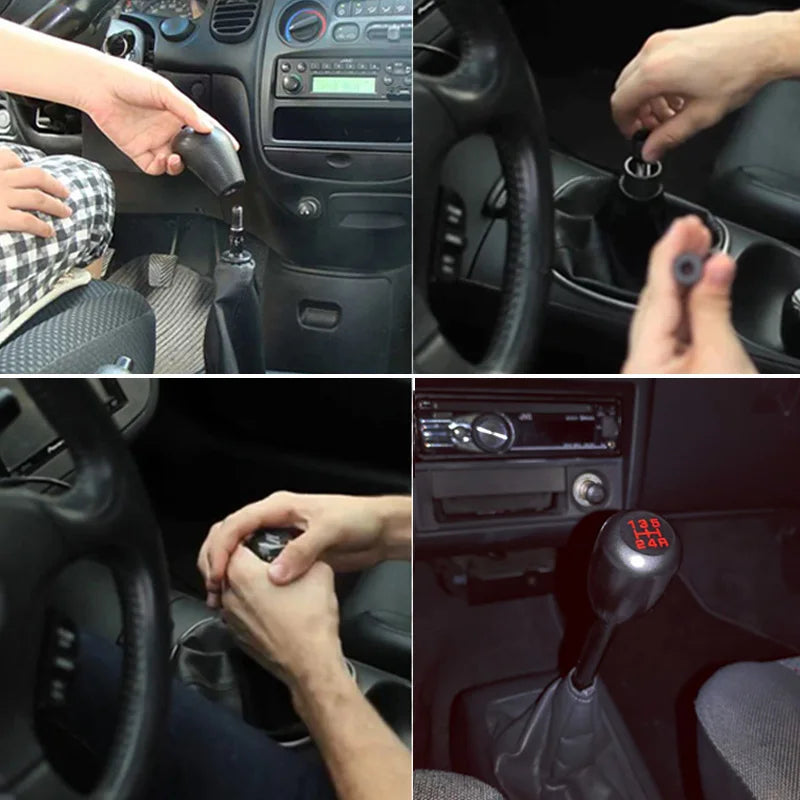 Universal Aluminum 5 Speed Gear Shift Knob for Manual Transmission Cars