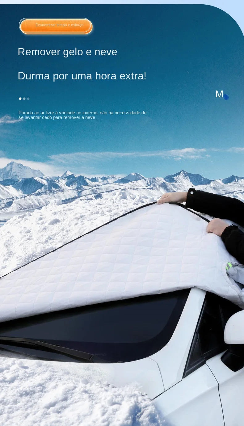 Waterproof Magnetic Car Windshield Sunshade – Snow & Sun Protector Front Windscreen Cover