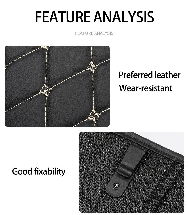 New PU Leather Car Anti-Kick Mat – Seat Back Protector Cover