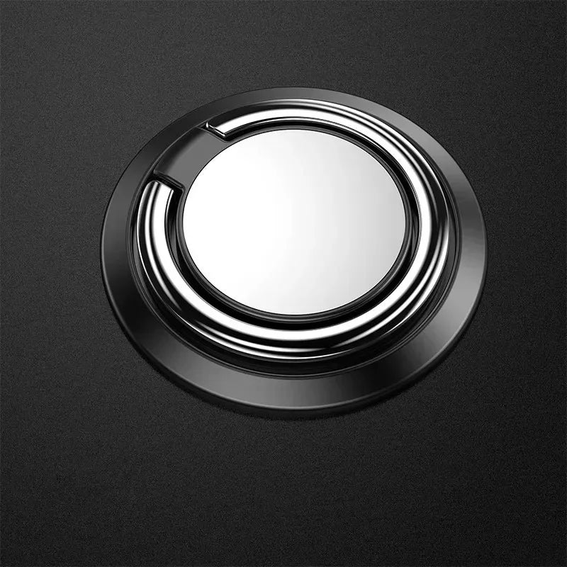 360° Rotating Finger Ring Holder Stand – Magnetic Car Mount Phone Grip with Universal Back Sticker