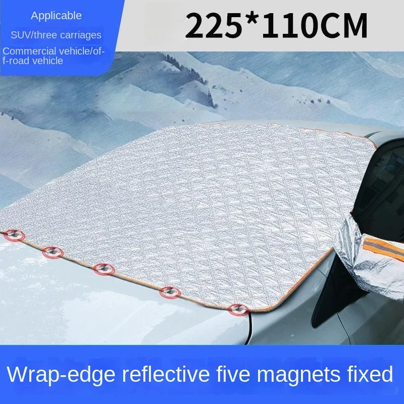 Waterproof Magnetic Car Windshield Sunshade – Snow & Sun Protector Front Windscreen Cover