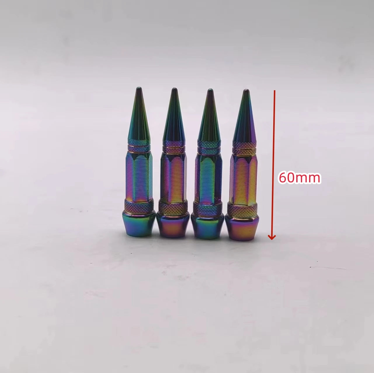 4 Piece Tire Valve Cap Set Dustproof Covers for Car Motorcycle Bike or Truck