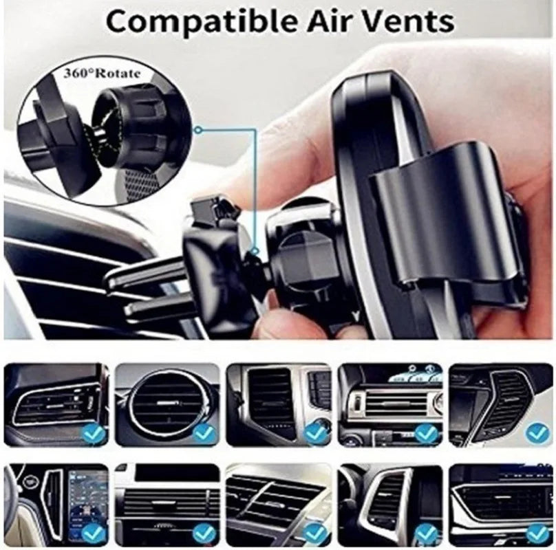 Universal Multi-Function Car Phone Holder for Dashboard Sun Visor and Mirror