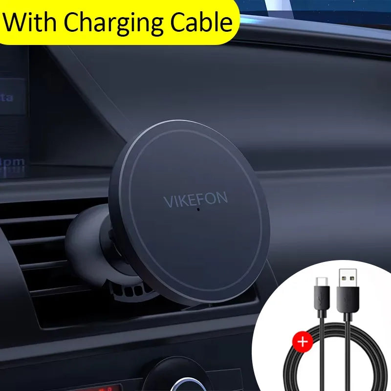 30W Magnetic Wireless Car Charger with Air Vent Mount for iPhone 12 13 14 and 15 Series
