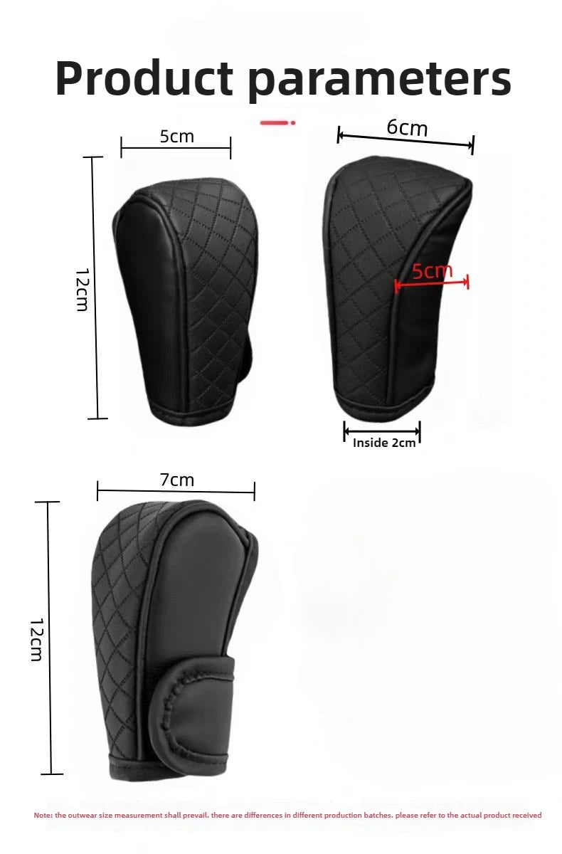 Universal PU Leather Gear Shift Cover Non Slip and Wear Resistant