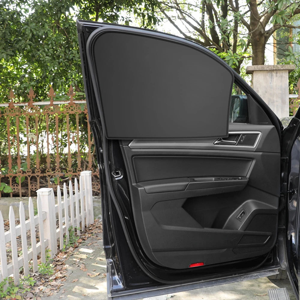 Magnetic Car Sunshade Curtains – Double-Sided UV Protection Window Sun Shield Cover