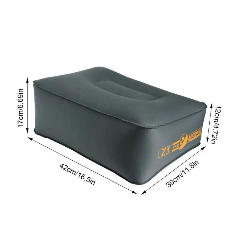 Car Travel Inflatable Mattress & Front Slope Pad – Air Bed Seat Gap Cushion for Self-Driving