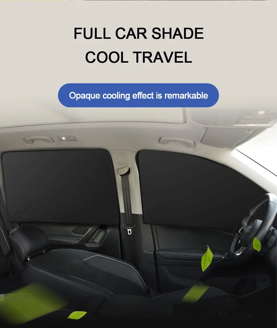 2PCS Privacy & UV Protection Sun Shades for Front and Rear Windows