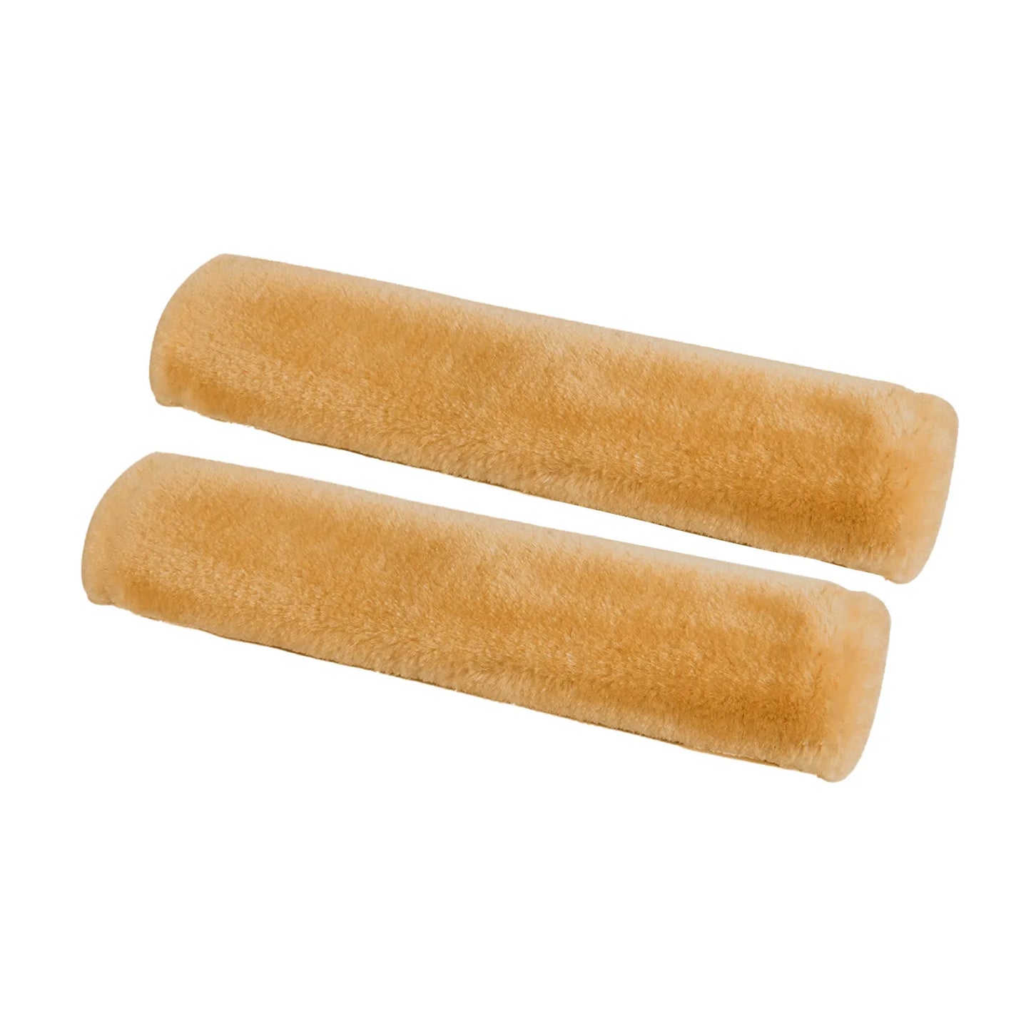 2PCS Soft Faux Sheepskin Car Seat Belt Covers – Shoulder Pads for All Cars