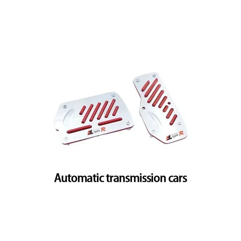 Universal Aluminum Pedal Cover Set for Manual Cars