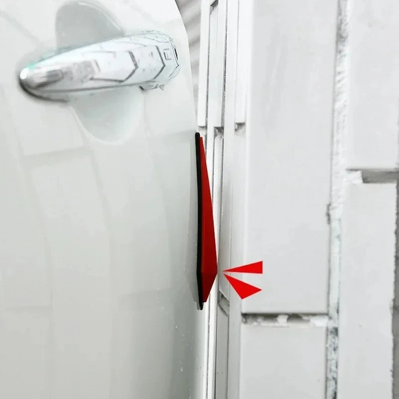 4PCS Car Anti-Scratch Protective Stickers – Bumper, Door, Rearview Mirror Edge Guard Rubber Strips