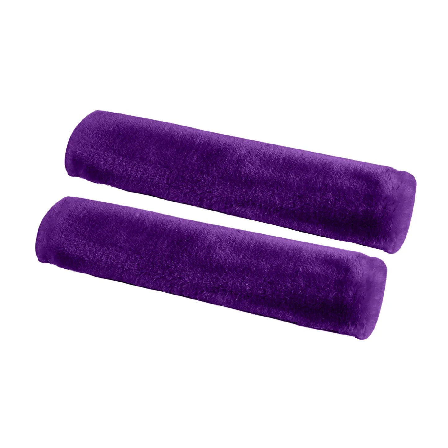2PCS Soft Faux Sheepskin Car Seat Belt Covers – Shoulder Pads for All Cars