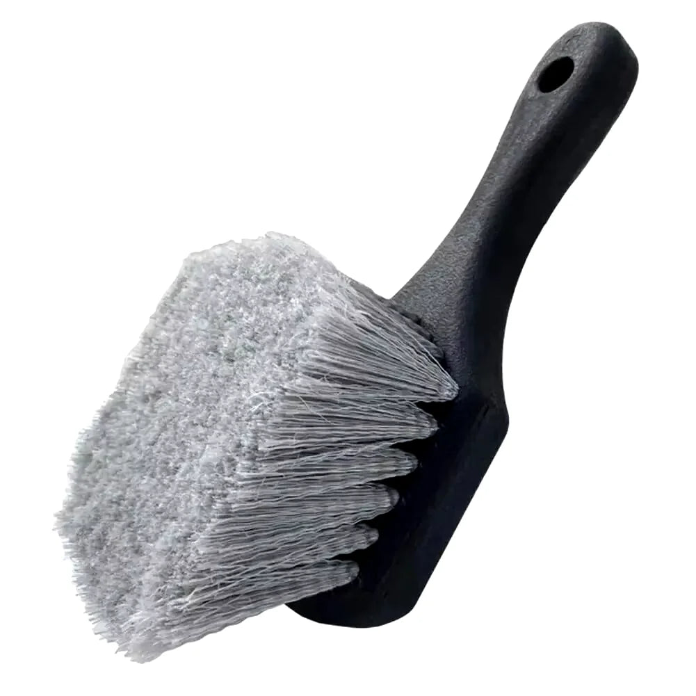 Car Wheel Cleaning Brush Set – Short Handle Detail Brush for Tire and Rim Washing