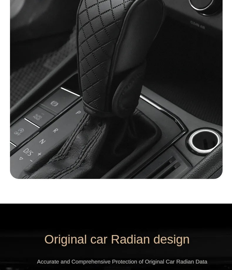 Universal PU Leather Gear Shift Cover Non Slip and Wear Resistant