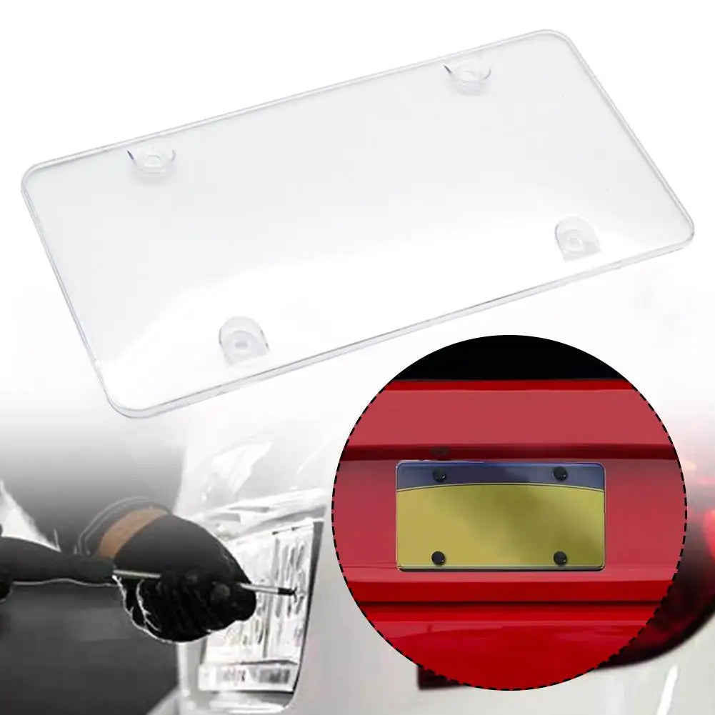 License Plate Privacy Cover – Tinted Camera Blocker Frame for Car License Tag