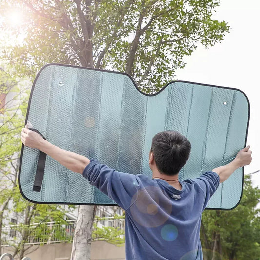 Foldable Aluminum Car Windshield Sunshade UV and Heat Protection